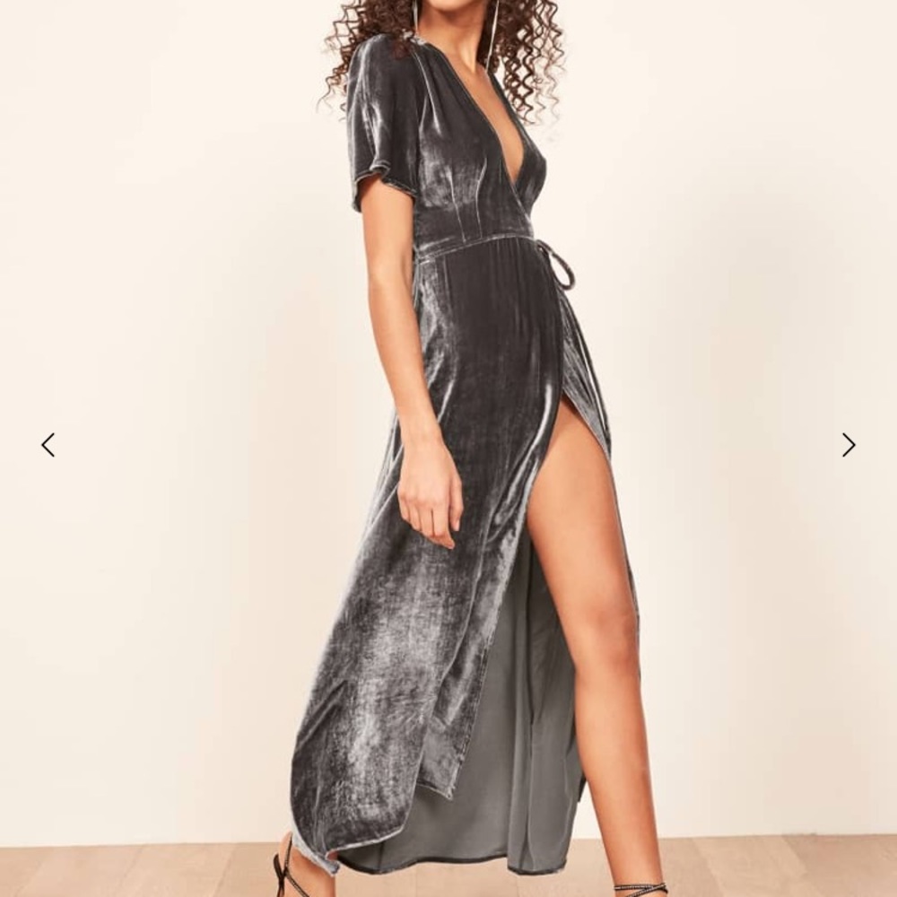 Reformation Tiffany Dress, Caviar, Size Small